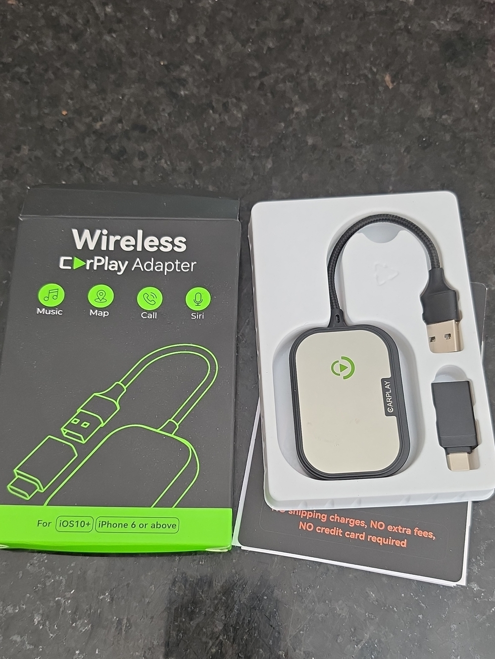 Wireless CarPlay Adapter - White/Black Wireless Car Adapter